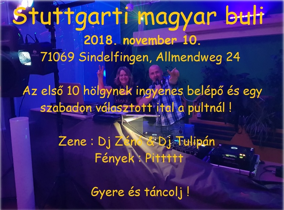 Stuttgarti-Magyar Buli ismét lesz tánc