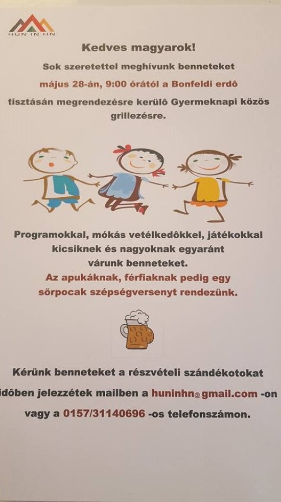 Grillparty, gyereknap