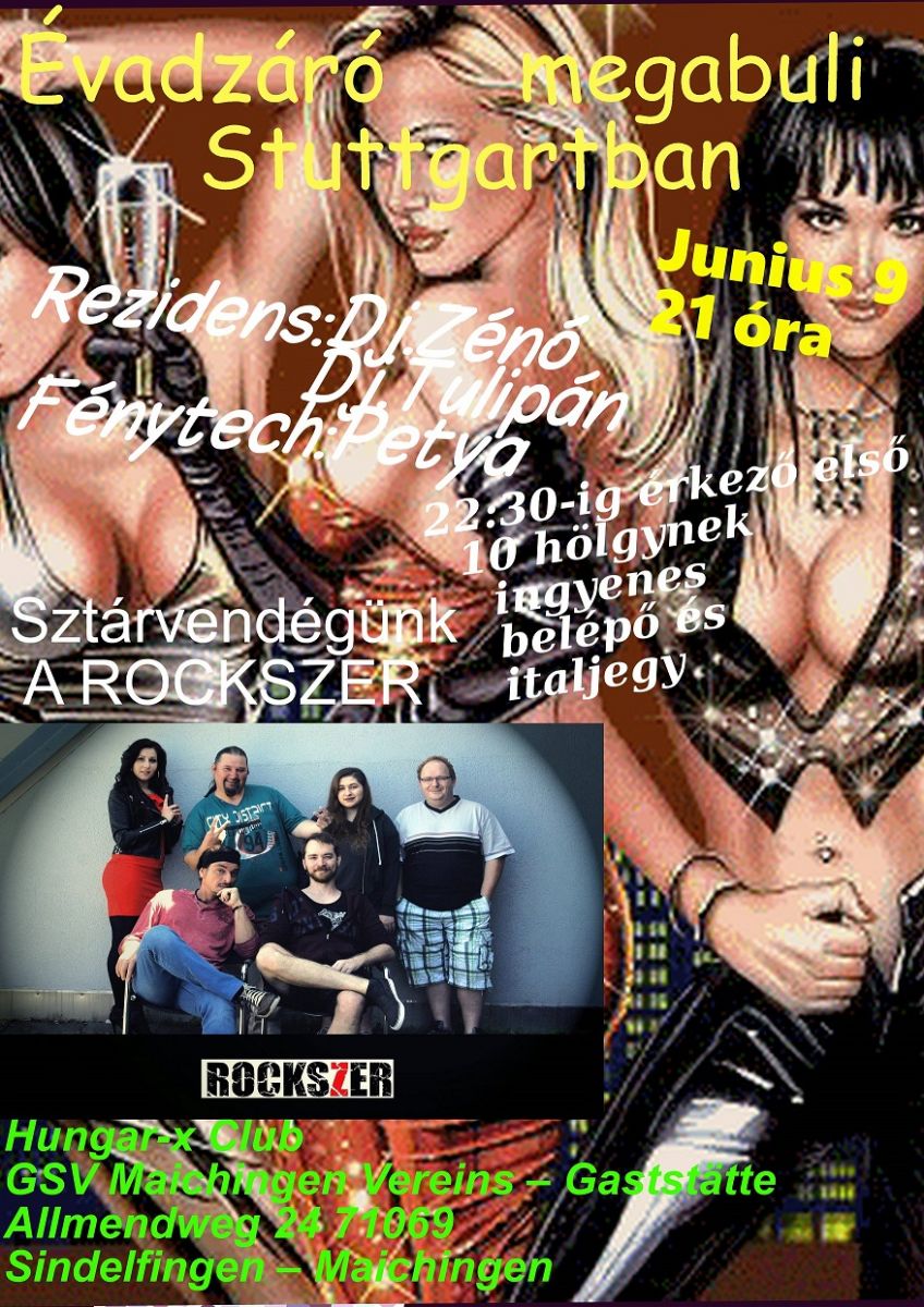 Magyar buli Stutiban Egy magyar rockbandával