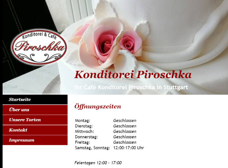 Piroschka cukrászda -  Stuttgartban